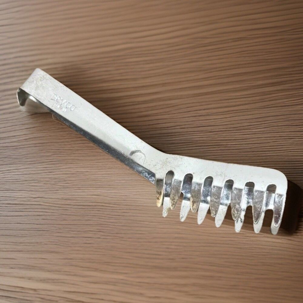 Vintage Spaghetti Noodle Tongs Pasta Clip Clamp Cooking Kitchen Tool Nevco Japan